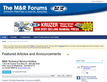 Tablet Screenshot of forums.mrprint.com